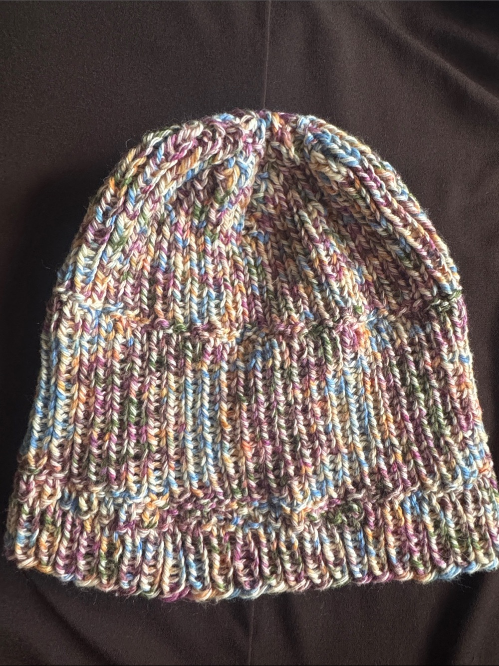 Handmade Multicolor Knit Beanie